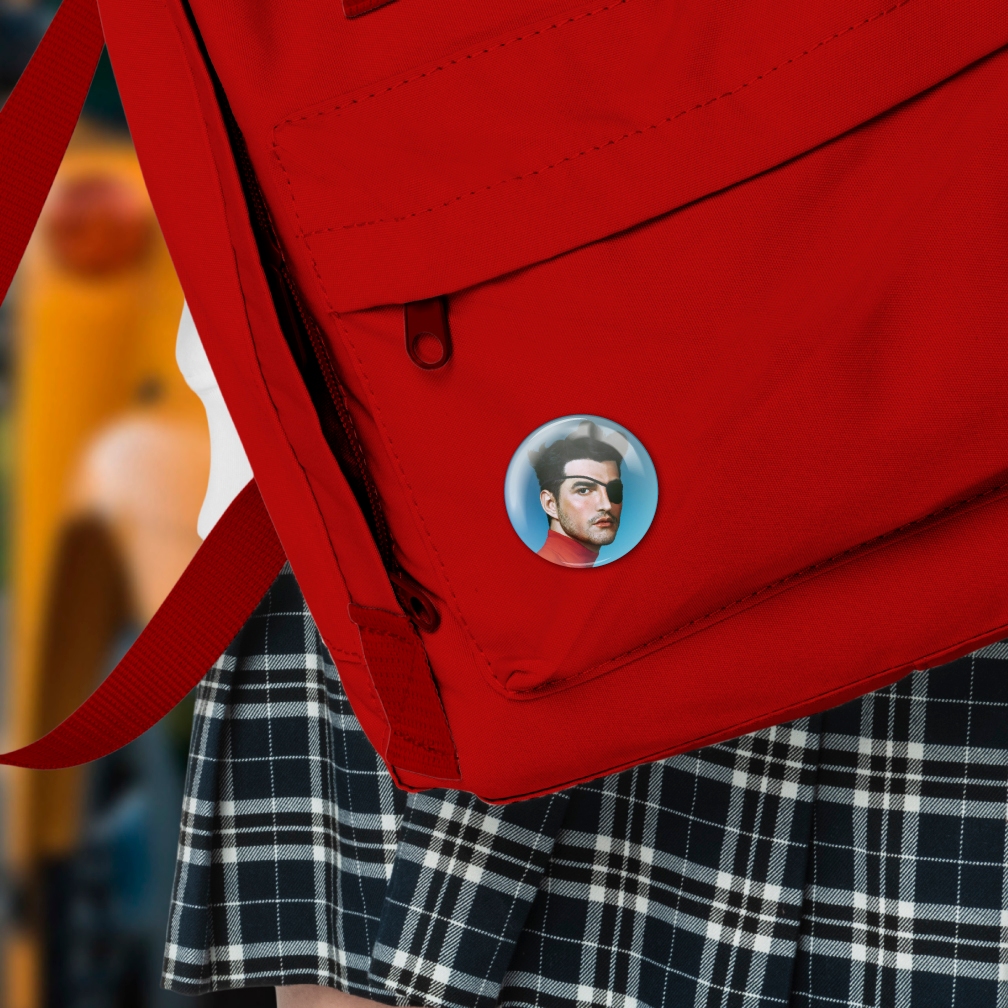 Botton JÃO Pirata - Broche Alfinete 3,8 ou 4,4 cm