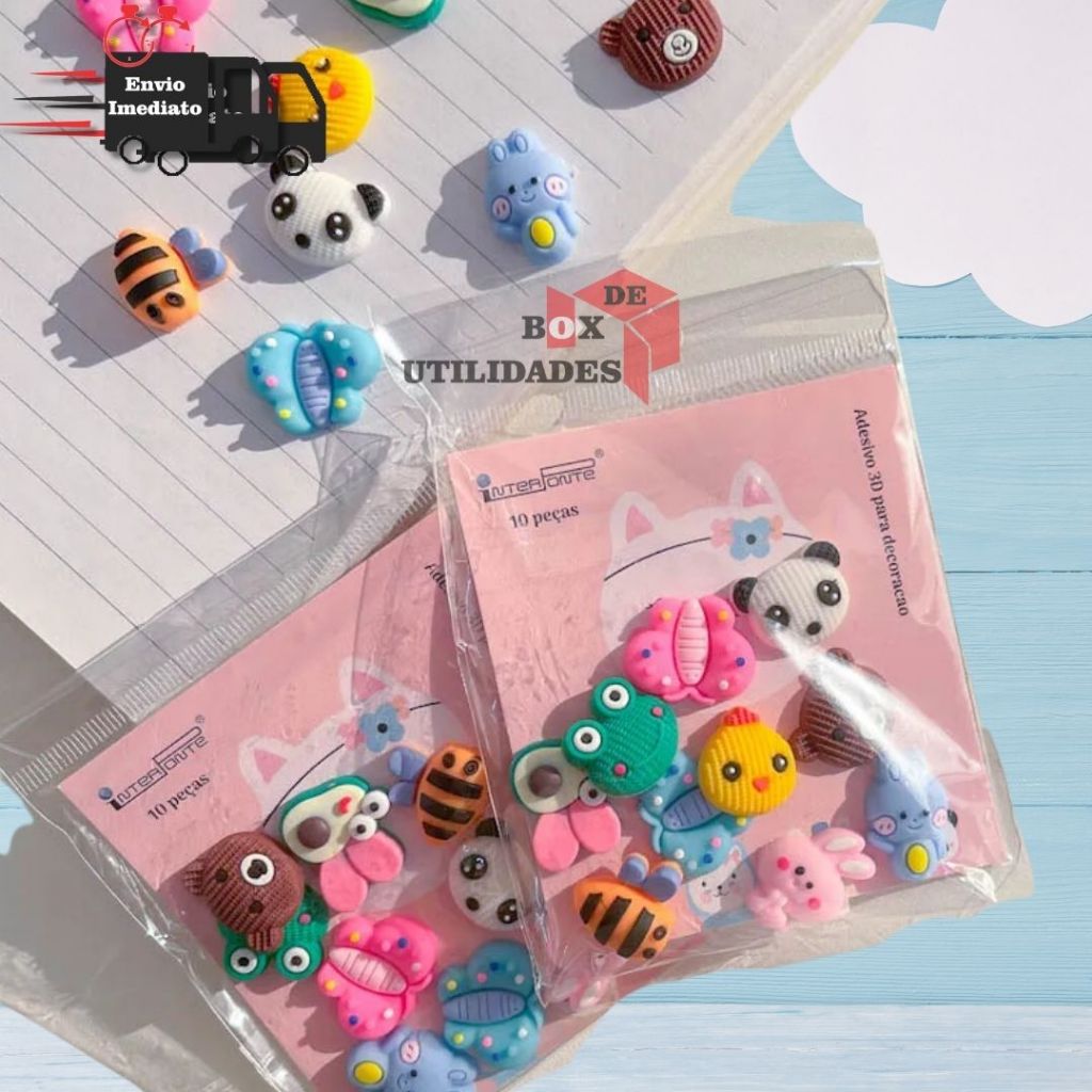 Adesivo Tridimensional 3D DIY Para Garrafa Criativa Desenho Fofo Impermeável À Prova D'água em Oferta na Shopee