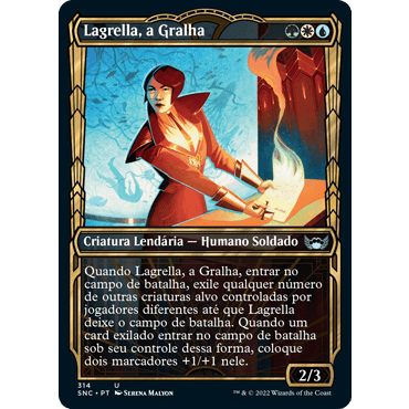 Lagrella, a Gralha (Lendario / Humano / Soldado) - - Magic The Gathering