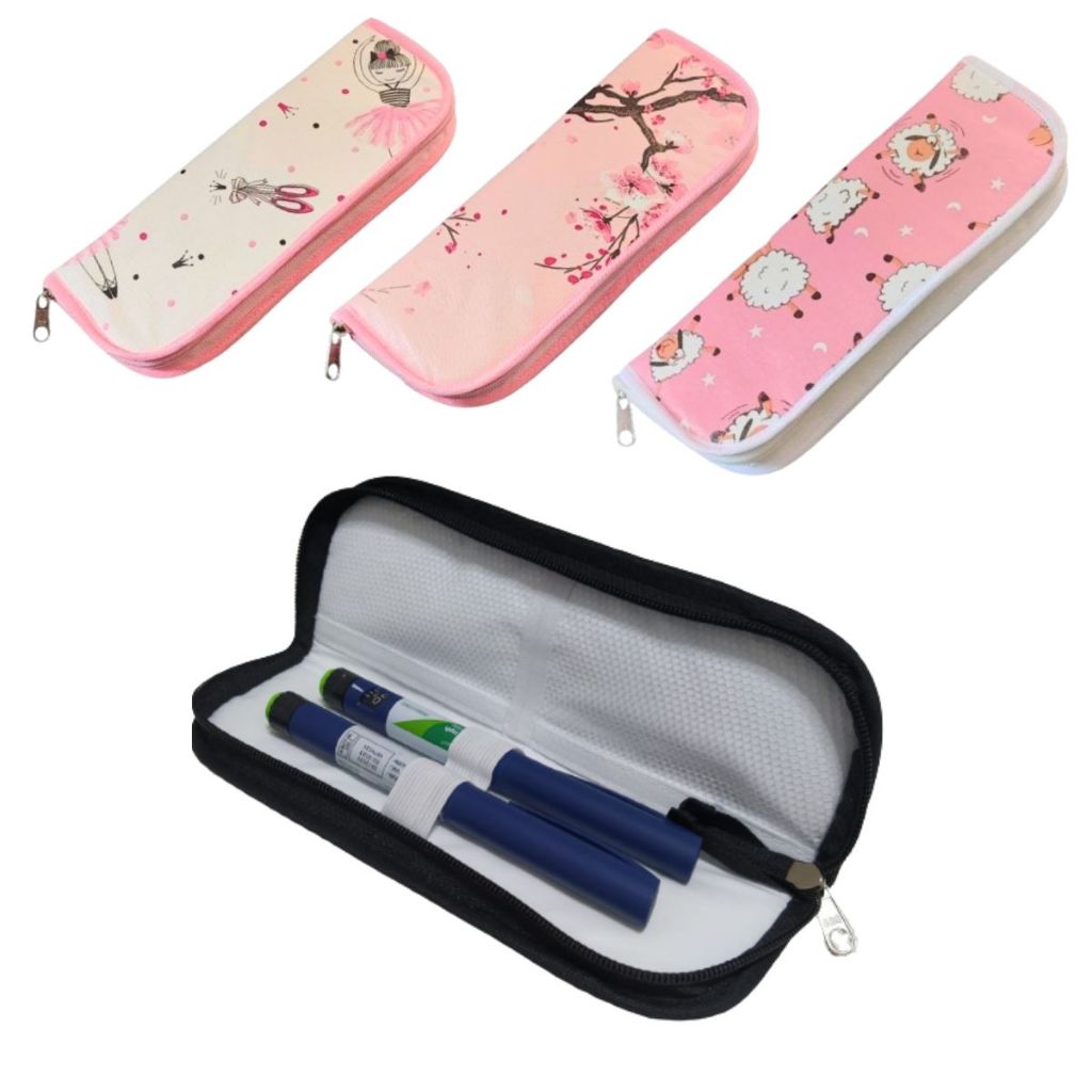 Bolsa Térmica para Canetas Viagens+ 3 Gelos Reutilizáveis/ Estojo