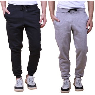 Kit 2 Calça Moletom Adulto Skinny Slim Sport Luxo A Pronta Entrega Com Bolsos na Frente
