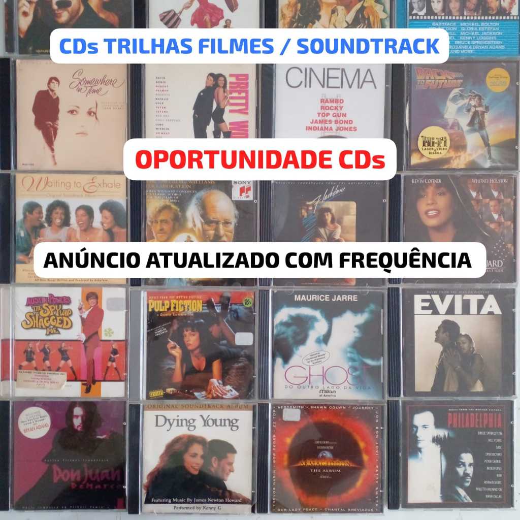 CD FILMES VÁRIOS NO PREÇINHO Trilha Sonora/Soundtrack- ATENÇÃO COLECIONADORES(AS): TITANIC, SATURDAY NIGHT FEVER, MI 2