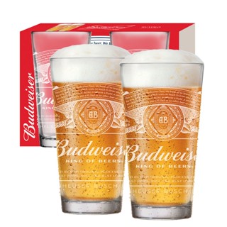 Jogo 2 Copos Vidro Para Chopp Cerveja Budwesier 415 Ml em Oferta na Shopee