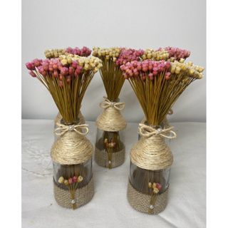 Garrafinhas decoradas para lembrancinhas ou centro de mesa, kit com 15 unidades em Oferta na Shopee