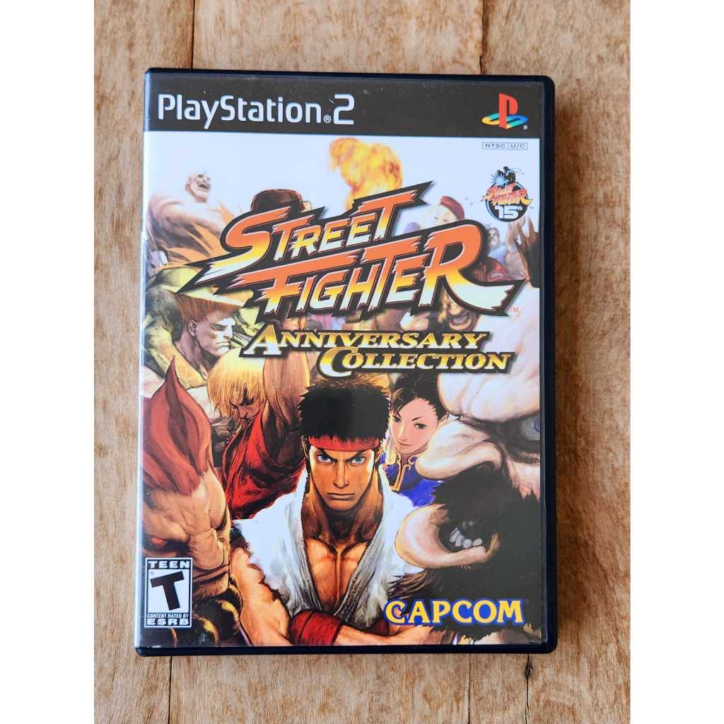Street Fighter Anniversary Collection (mídia física) - PS2