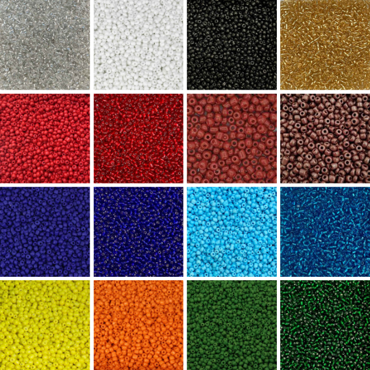 Miçanga de Vidro 6/0 (4mm) - Qualidade Premium e Brilho Intenso (25g | 50g | 100g) em Oferta na Shopee