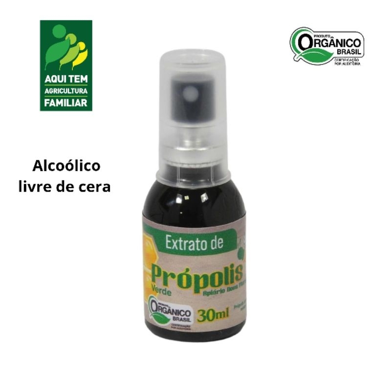 Spray Extrato de Própolis 70 Verde 30% P.V. ( Orgânico )