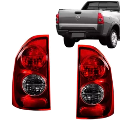 Par de Lanterna Traseira Chevrolet Montana Bicolor Com Ré Fumê 2004 2005 2006 2007 2008 2009