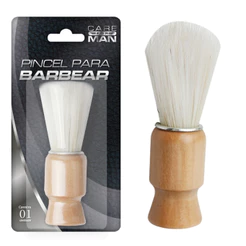 Pincel para Barbear Care For Man 9cm Cabo Anatômico e Cerdas Sintéticas para Barbear Perfeito