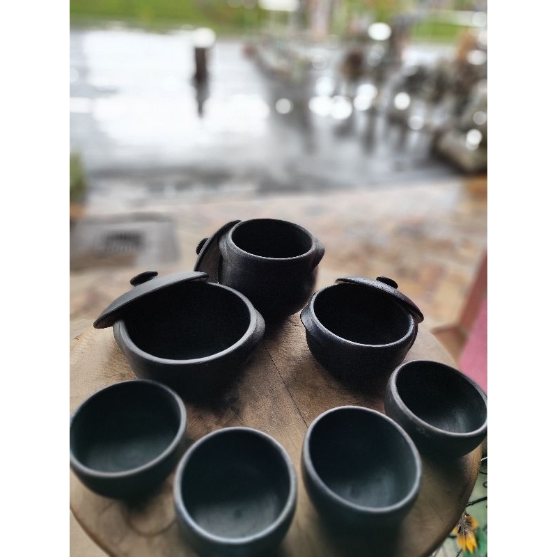 PROMOÇÃO CONJUNTO DE BARRO 7 peças (3 panelas de 2 Litros + 4 Cumbucas 450ml) AS MELHORES DO MERCADO!!!