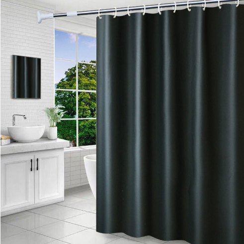 Cortina Box Inteira Para Banheiro Anti Mofo Resistente Alta Qualidade 100% PVC Preto - Envio Imediato Promoção das vendas