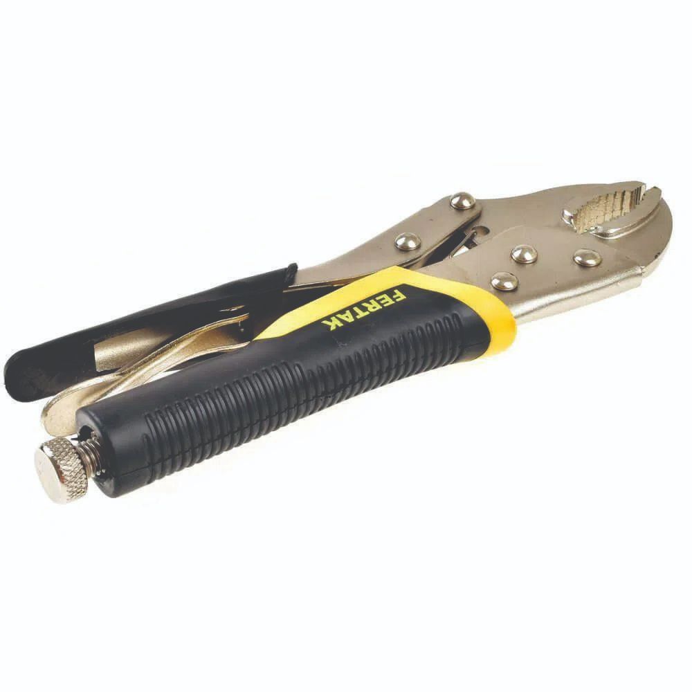 Alicate De Pressão Cabo Emborrachado Curvo 10pol Profissional Fertak em Oferta na Shopee