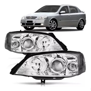 Farol Astra Cromado Foco Duplo 2003 A 2005