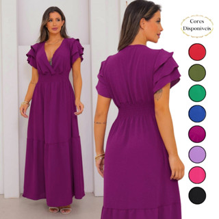Vestido Longo Feminino Duna Luxo