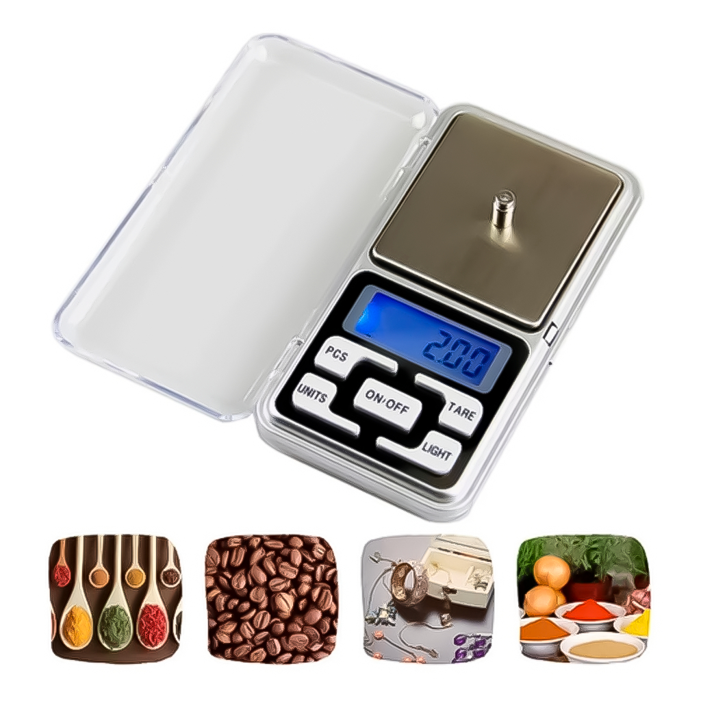 Mini Balança Digital Bolso Alta Precisão 500g Ouro Joia Ourives - Home & Living