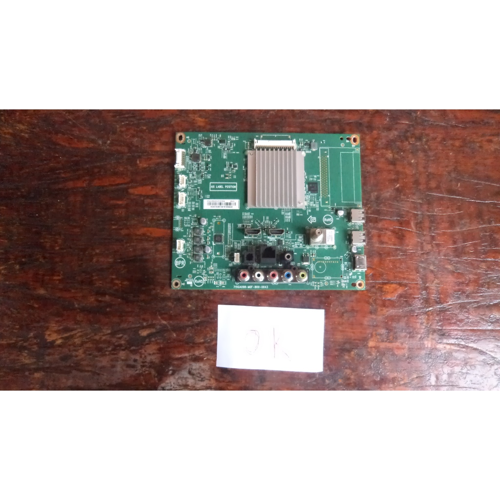 placa principal   tv aoc 43s5295/78g usado