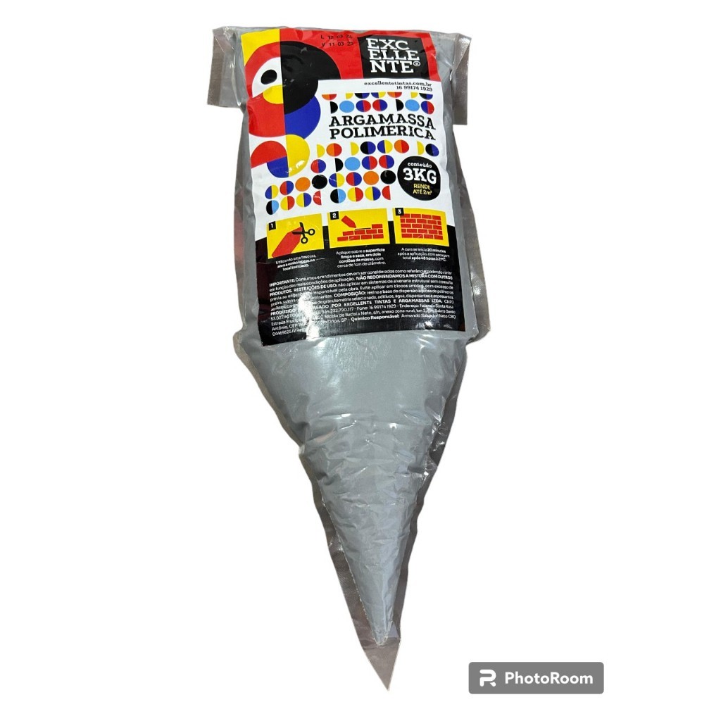 Cola Bloco Excellente Argamassa Polimérica 3 Kilos ENVIO IMEDIATO