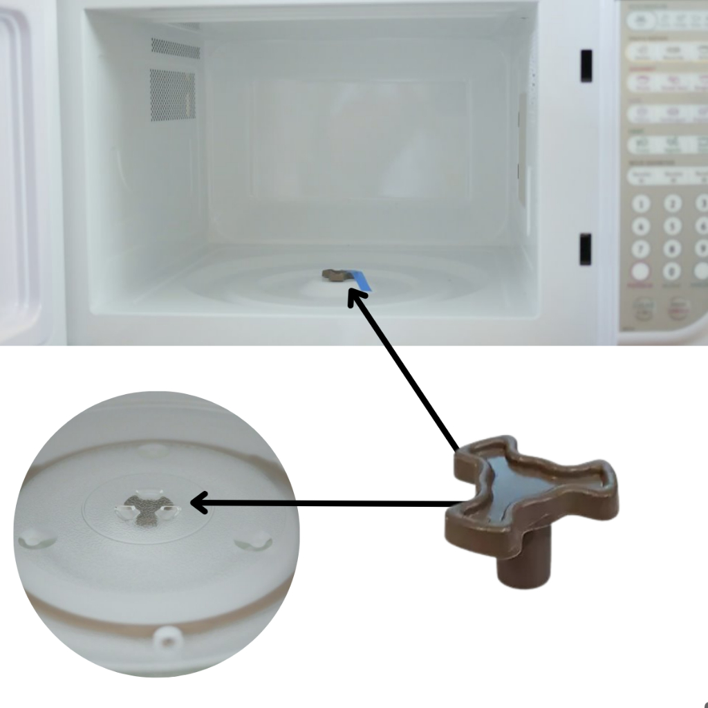 Eixo Trevo Prato Micro-ondas Electrolux Giratorio MEC41 MEG41 MEP41 MEV41