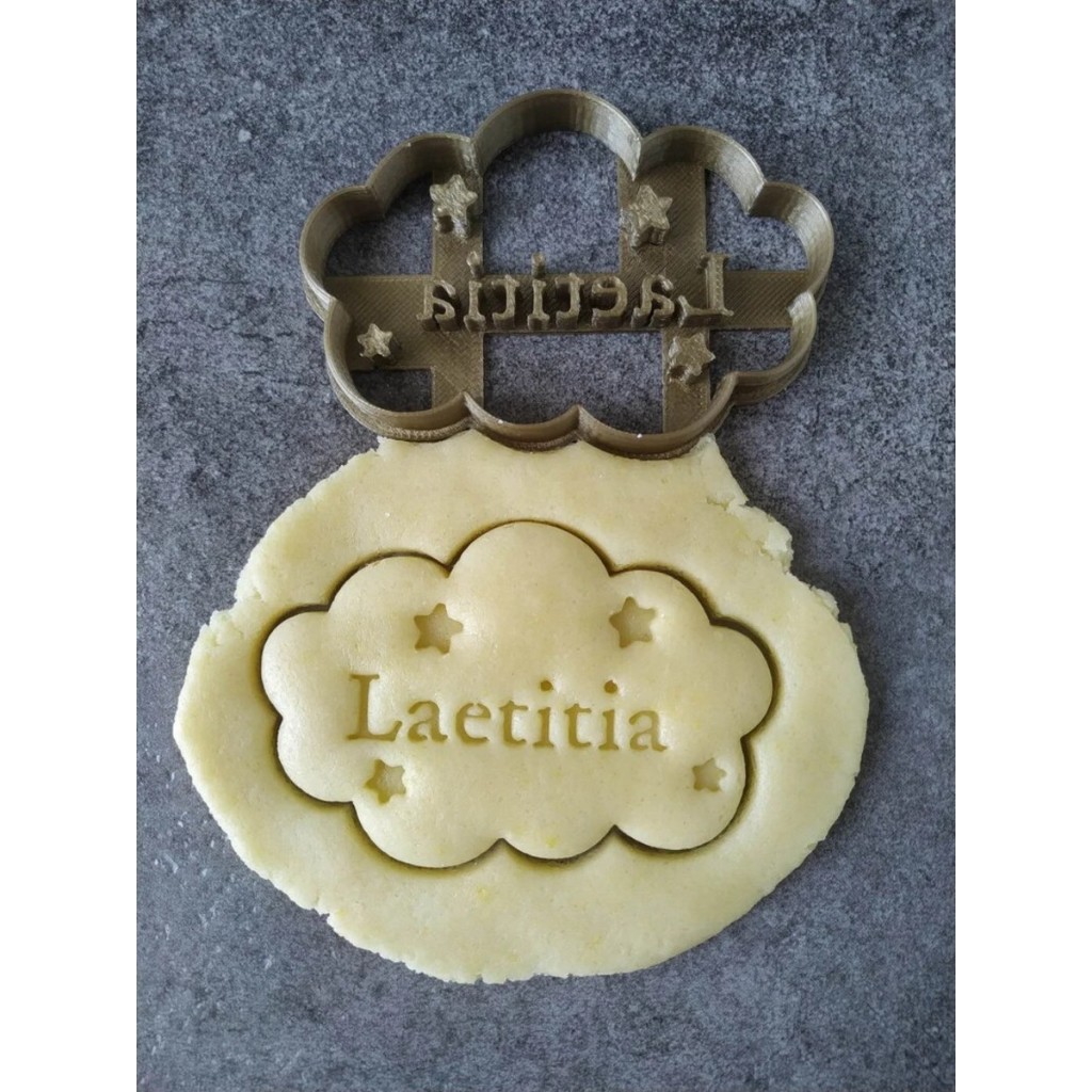 Cortador de Biscoito  Logo Nome Personalizado Bolacha Biscuit Foundant Cookies Confeitaria em Oferta na Shopee