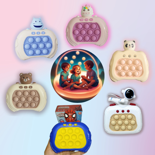 Fast Push Game POP IT Giro Brinquedo Game Anti Stress Ansiedade presente de festa - com pilha