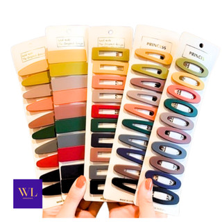 KIT Grampos Tic Tac Presilhas Geométricas Coloridas e Aumentadas - Acessórios de Moda Par…