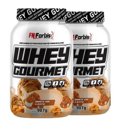 2x Whey Gourmet Fn Forbis 900g Todos Os Sabores