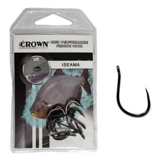 Anzol Pesca Crown Iseama Sure Nº10 Sem Farpa C/ 10 Un Varios Tamanhos