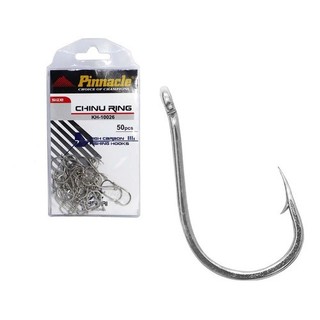 Anzol Pinnacle Chinu Ring Prata Cartela C/50 e C/25 Und Pronta Entrega