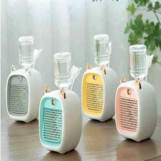 Mini Ventilador Recarreg á vel Gato Refrigerador De Ar De Mesa  FC-6602
