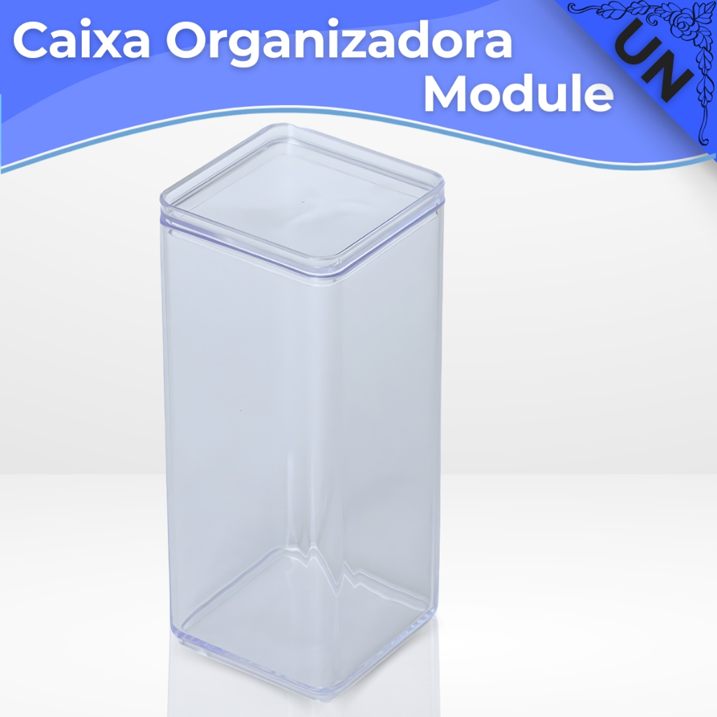 Organizador Pote/Caixa de Acrílico Module A3 Paramount Empilhável