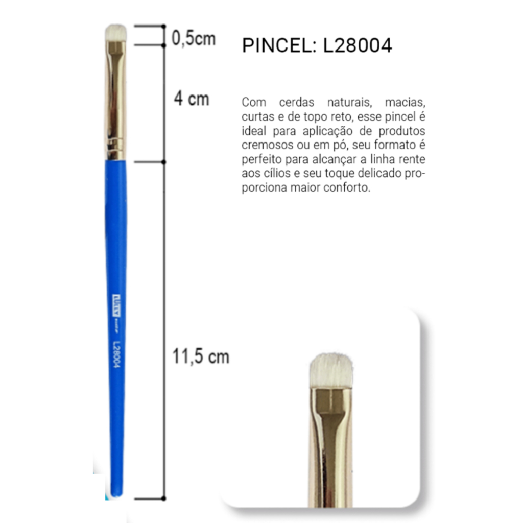 Pincel Lully Makeup L28004 - Pincel de Detalhes