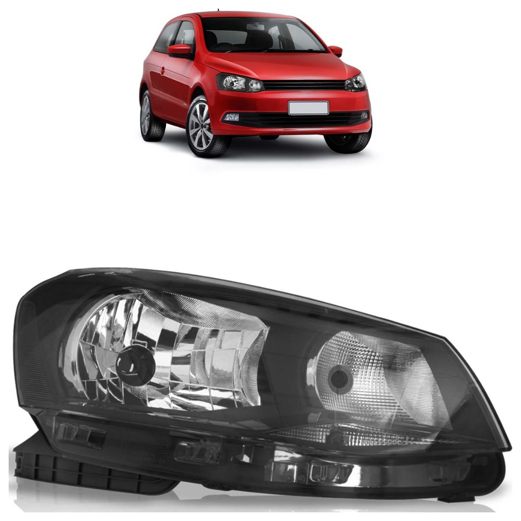 Farol Dianteiro Gol G6 2013 2014 2015 2016 Máscara Negra
