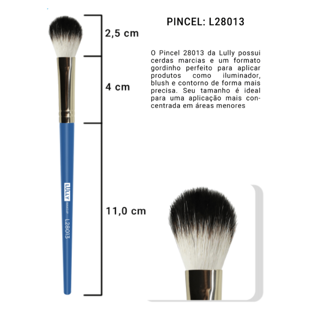 Pincel Lully Makeup L28013 - Pincel de Iluminador