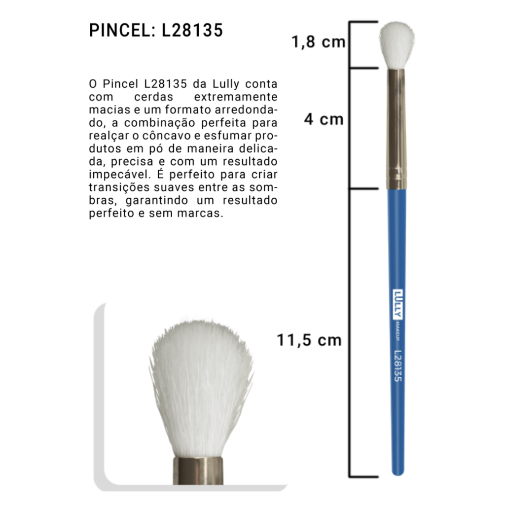Pincel Lully Makeup L28135 - Pincel de Esfumar