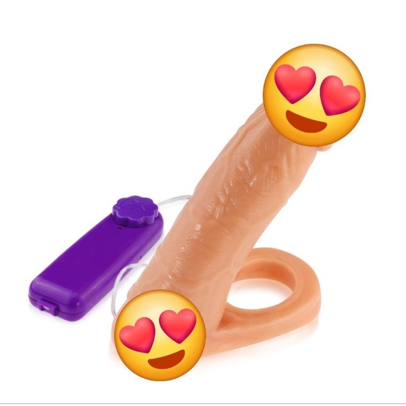 Anel companheiro dupla penetração com vibrador 16cm - PROMOÇÃO  !!! em Oferta na Shopee