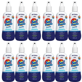 Kit 12un Repelente Spray Sai Insetos Family 4H 100ml em Oferta na Shopee