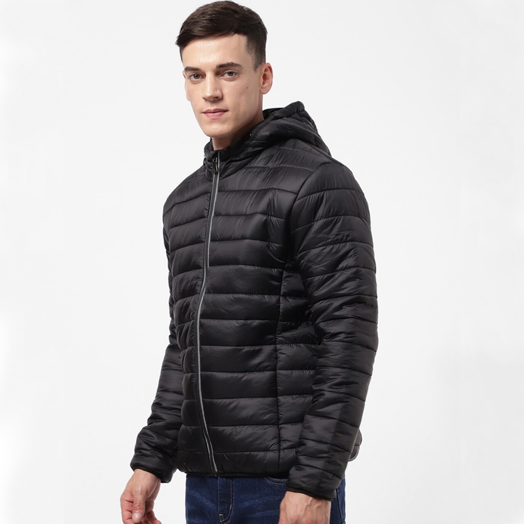 Jaqueta Puffer Bobojaco Quentinha com Bolsos e Capuz Removível