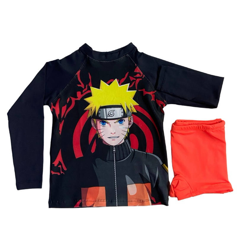 Roupa de Banho Infantil Naruto Com Proteção Uv50+ Menino em Oferta na Shopee