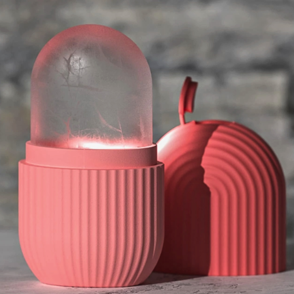 Massageador Ice Rolo Para Rosto Material de Silicone Tratamento de Poros e Rugas LOJA AT