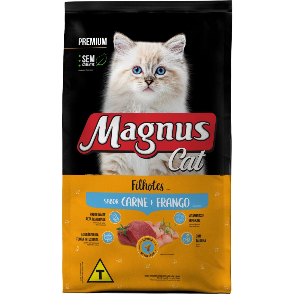 Ração Magnus Cat Filhotes Carne E Frango 20 kg