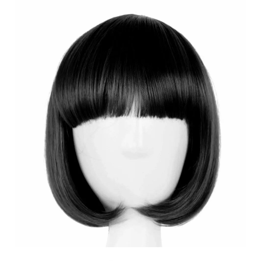 Fantasia Peruca Curta Sintético PRA Festa Carnaval