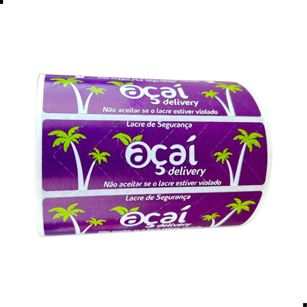 Lacre Delivery para Açai 3 Milheiros em Oferta na Shopee