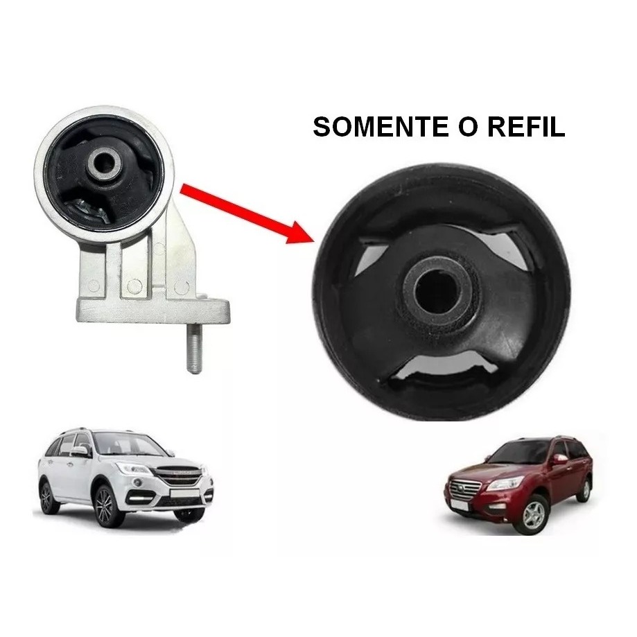 Bucha Refil Coxim Traseiro Câmbio Lifan X60 Aut Cvt 17 Diant