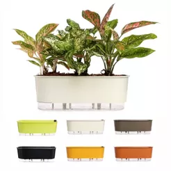 Jardineira Floreira Autoirrigavel Vaso para Plantas Hortas Flores Temperos Jardim