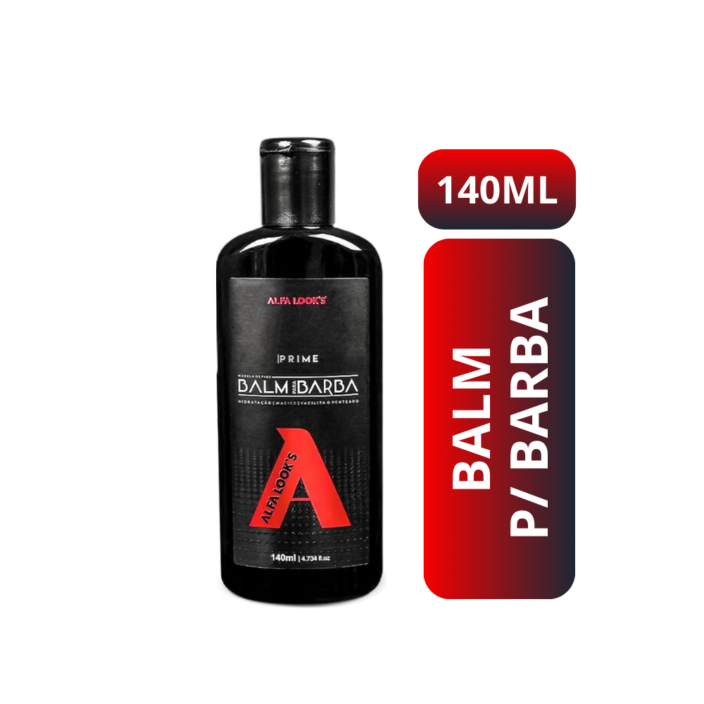 Balm para Barba Alfa Look's Prime 140ml Sua Barba Macia e Hidratada