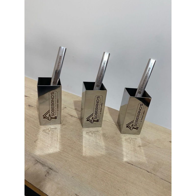 Kit tereré full inox copo e bomba