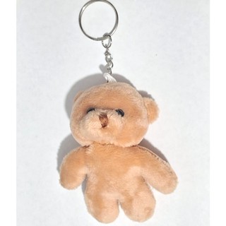 Chaveiro Mini Ursinho de Pelúcia Caramelo - 8cm x 7cm Pacote com 1 ursinho em Oferta na Shopee