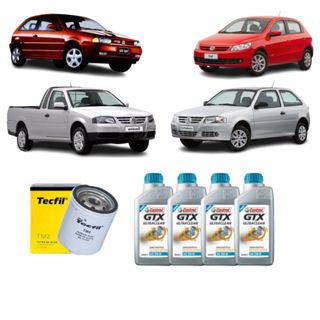 Kit Troca De Oleo E Filtro Gol Saveiro Voyage Parati Fox G2 G3 G4 G5 G6 1.0 1.6 15w40 Semi-sintético em Oferta na Shopee
