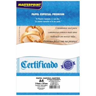 PAPEL ESPECIAL FOTOGRÁFICO MATTE DUPLA FACE 220G TAMANHO A4 100 FOLHAS MASTERPRINT em Oferta na Shopee