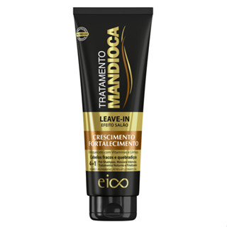 Eico Leave-in Creme Finalizador Tratamento Protetor Térmico Mandioca Crescimento Fortalecimento Capilar 200ml Filtro UV